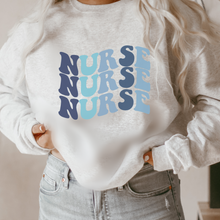 Load image into Gallery viewer, Retro Nurse Sweatshirt, Retro Nurse Shirts, Graduation Gift, Nursing School, Nurses Week Appreciation, RN, Unisex Crewneck Sweatshirt
