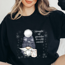 Load image into Gallery viewer, Gnome Winter Sweatshirt Women&#39;s Snuggle Up Gnomies sweatshirt Unisex Winter Sweatshirt Cozy Gilden It&#39;s Cold Outside Hug In A Mug Sweatshirt
