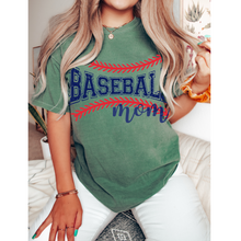 Load image into Gallery viewer, Baseball Mom Comfort Colors® T-Shirt, Spring or Summer Tee, Gift for Mom, Distressed, Retro Design Baseball Mom T-Shirt
