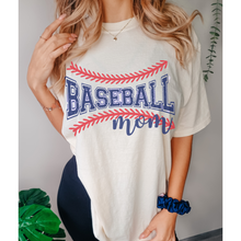 Load image into Gallery viewer, Baseball Mom Comfort Colors® T-Shirt, Spring or Summer Tee, Gift for Mom, Distressed, Retro Design Baseball Mom T-Shirt
