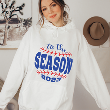 Load image into Gallery viewer, Women&#39;s Spring or Summer Tis The Season 2023 Crewneck Sweatshirt Hoodie T-Shirt or Tank Retro Baseball Design Spring Gift for Mom
