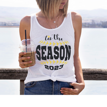 Load image into Gallery viewer, Women&#39;s Spring or Summer Tis The Season 2023 Crewneck Sweatshirt Hoodie T-Shirt or Tank Retro Baseball Design Spring Gift for Mom
