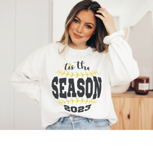 Load image into Gallery viewer, Women&#39;s Spring or Summer Tis The Season 2023 Crewneck Sweatshirt Hoodie T-Shirt or Tank Retro Baseball Design Spring Gift for Mom
