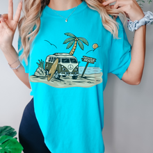 Load image into Gallery viewer, Always Free Shipping! Trendy Comfort Colors® Retro Hippie Beach Van T-shirt, Spring Break or Summer T-Shirt Daytona CityBeach Beach Spring Break T-Shirt
