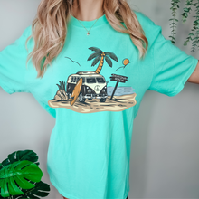 Load image into Gallery viewer, Always Free Shipping! Trendy Comfort Colors® Retro Hippie Beach Van T-shirt, Spring Break or Summer T-Shirt Daytona CityBeach Beach Spring Break T-Shirt
