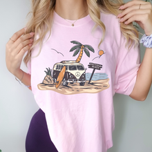 Load image into Gallery viewer, Always Free Shipping! Trendy Comfort Colors® Retro Hippie Beach Van T-shirt, Spring Break or Summer T-Shirt Daytona CityBeach Beach Spring Break T-Shirt
