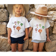 Load image into Gallery viewer, Kids Watercolor Balloons T-Shirts Toddler and Youth Sizes Hand Painted Balloons Spring Summer Tees Bella &amp; Canvas Soft Shirts Boys or Girls
