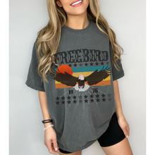 Load image into Gallery viewer, Free Bird Comfort Colors® T-Shirt, Spring Music Festival T-Shirt, July Fourth Tee, Fourth of July, Classic Rock Garment Dyed Tee
