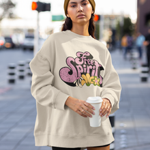 Load image into Gallery viewer, Free Spirit Unisex Heavy Blend™ Crewneck Sweatshirt Vintage, Retro Free Spirit Design Hippie Pullover Choose Front or Back Design
