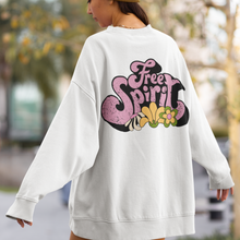 Load image into Gallery viewer, Free Spirit Unisex Heavy Blend™ Crewneck Sweatshirt Vintage, Retro Free Spirit Design Hippie Pullover Choose Front or Back Design
