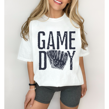 Load image into Gallery viewer, Game Day Comfort Colors® T-Shirt, Spring or Summer Tee, Gift for Mom, Distressed Design Game Day T-Shirt, Baseball T-Shirt
