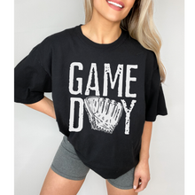 Load image into Gallery viewer, Game Day Comfort Colors® T-Shirt, Spring or Summer Tee, Gift for Mom, Distressed Design Game Day T-Shirt, Baseball T-Shirt
