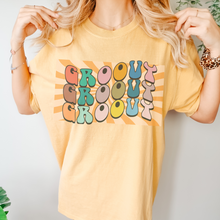 Load image into Gallery viewer, Trendy Seventies Tee, 70's Groovy Comfort Colors® T-shirt, Spring1970's Retro Design T-Shirt in Six Colors, Trendy Summer Tee
