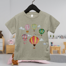 Load image into Gallery viewer, Kids Watercolor Balloons T-Shirts Toddler and Youth Sizes Hand Painted Balloons Spring Summer Tees Bella &amp; Canvas Soft Shirts Boys or Girls
