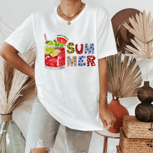 Load image into Gallery viewer, Summer Margarita Unisex Bella Canvas® T-shirt Women&#39;s Heather Peach, Heather Mint or White Pretty Summer T-Shirts
