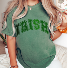 Load image into Gallery viewer, Irish Unisex Garment-Dyed Comfort Colors® T-shirt Women&#39;s St. Patrick&#39;s Day Moss, Sage, Green or White Tees
