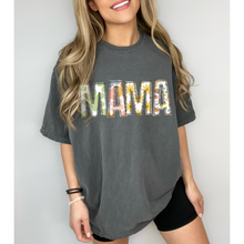 Load image into Gallery viewer, Mama Comfort Colors® T-Shirt, Spring or Summer Tee, Gift for Mom, Faux Embroidered Letters T-Shirt, Mother&#39;s Day T-Shirt Gift
