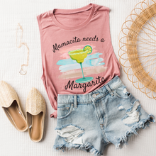 Load image into Gallery viewer, Mamacita Needs A Margarita Summer Muscle Tank Gift for Mother&#39;s Day Gift for Her Muscle Tank
