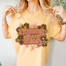 Load image into Gallery viewer, Summer Vibes, Summer Comfort Colors® Unisex Garment-Dyed T-shirt in Six Pretty Spring or Summer Colors Beach Trip T-Shirt
