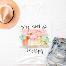 Load image into Gallery viewer, Spring or Summer Tank Top, My Kind Of Therapy Tank, Mother's Day Gift for Mom, Spring Break Tank
