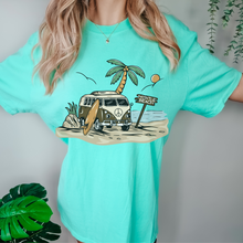 Load image into Gallery viewer, Always Free Shipping! Trendy Comfort Colors® Retro Hippie Beach Van T-shirt, Spring Break or Summer T-Shirt Myrtle Beach Spring Break T-Shirt
