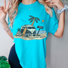 Load image into Gallery viewer, Always Free Shipping! Trendy Comfort Colors® Retro Hippie Beach Van T-shirt, Spring Break or Summer T-Shirt Panama CityBeach Beach Spring Break T-Shirt
