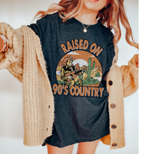 Load image into Gallery viewer, Country Music Festival T-Shirt, Raised On 90&#39;s Country Music Unisex-Sized Short Sleeve Tee Country Music T-Shirt, Retro Design T-Shirt
