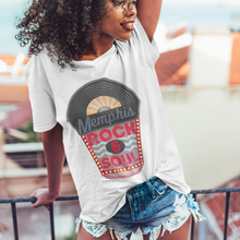 Load image into Gallery viewer, Trendy Rock and Soul Unisex Comfort Colors® T-shirt, Memphis Music Scene, Music Festival Spring or Summer T-Shirt, Pepper, Black or White
