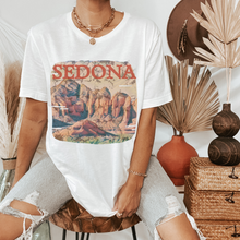 Load image into Gallery viewer, Trendy Sedona Unisex Bella Canvas® T-shirt, Women's Spring or Summer Adventure, Olive, Black, White, or Deep Heather T-Shirt
