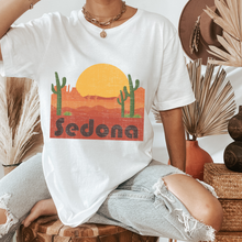 Load image into Gallery viewer, Trendy Sedona Unisex Comfort Colors® T-shirt, Women's Sedona, Arizona Travel, Adventure Tee, Spring or Summer Travel T-Shirt, Hiking or Camping Tee

