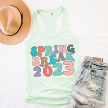 Load image into Gallery viewer, Free Shipping, Spring Break 2023 Women&#39;s Ideal Slim Fit Racerback Tank, Tahiti Blue or Mint, Spring or Summer Tank
