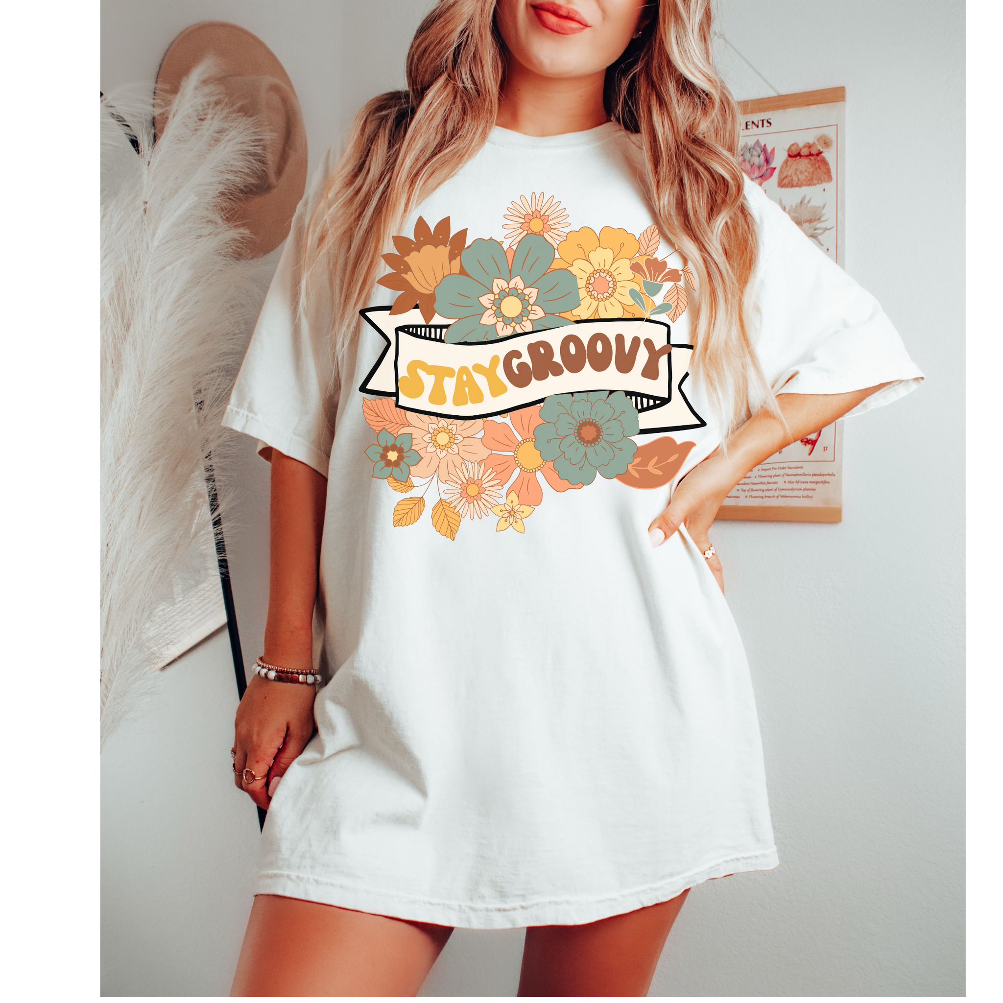 Stay Groovy Comfort Colors® T-Shirt, Retro Summer T-Shirt Dress, 1970' –  Remiandmarci
