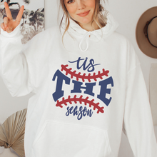 Load image into Gallery viewer, Women&#39;s Spring or Summer Tis The Season Crewneck Sweatshirt or T-Shirt Retro Baseball Design Spring Gift for Mom
