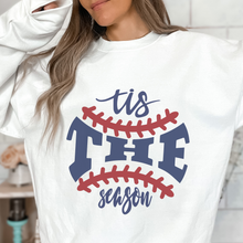 Load image into Gallery viewer, Women&#39;s Spring or Summer Tis The Season Crewneck Sweatshirt or T-Shirt Retro Baseball Design Spring Gift for Mom
