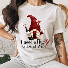 Load image into Gallery viewer, Women&#39;s Valentine&#39;s I Need a Huge Glass of Wine Funny Crewneck Sweatshirt Unisex Cozy Gildan Valentine&#39;s Day Pullover or T-Shirt
