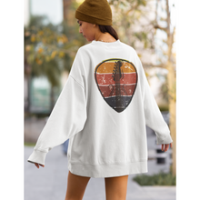 Load image into Gallery viewer, Guitar Pick Unisex Heavy Blend™ Crewneck Sweatshirt Front or Back Design Distressed Guitar Neck Design, Trendy Music Pullover
