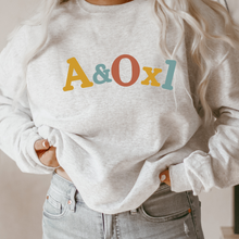 Load image into Gallery viewer, Alert and Oriented times One Sweatshirt Gift for Her Pastel Letters Gift for Him A&amp;Ox1 Nursing Student Grad Gift Unisex Crewneck
