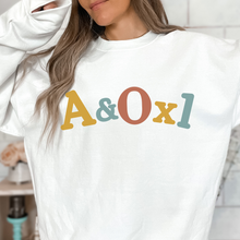 Load image into Gallery viewer, Alert and Oriented times One Sweatshirt Gift for Her Pastel Letters Gift for Him A&amp;Ox1 Nursing Student Grad Gift Unisex Crewneck
